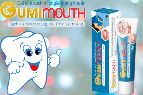 Gumimouth giúp cải thiện bệnh viêm chân răng sưng mặt hiệu quả