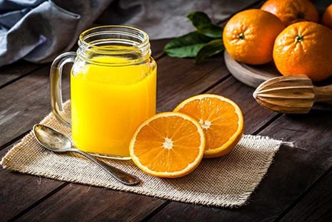 nước cam giúp giảm dị ứng