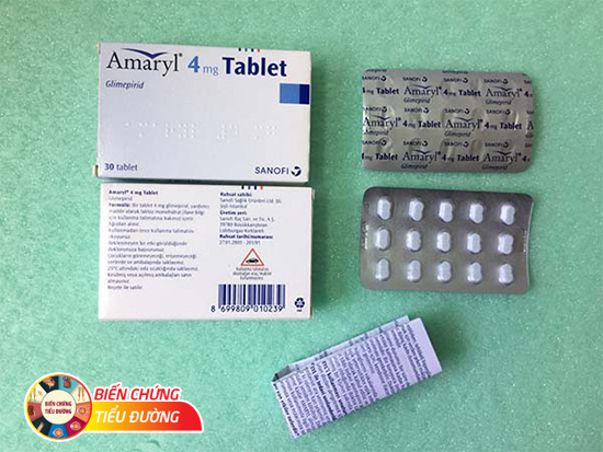 Thuốc Amaryl có tác dụng hạ đường huyết bằng cách kích thích sản xuất insulin