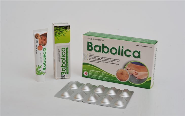 Bộ sản phẩm Babolica giúp ngăn ngừa và cải thiện tình trạng da nhăn nheo