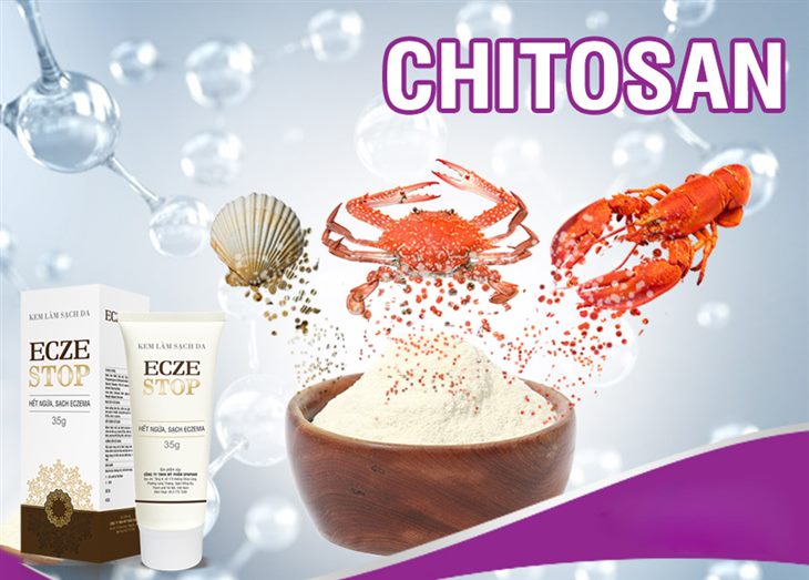 Chitosan giúp làm mềm và giữ ẩm khi bị viêm da cơ địa