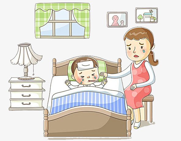    Chị Quỳnh lo lắng khi con trai bị cúm A (ảnh minh họa)