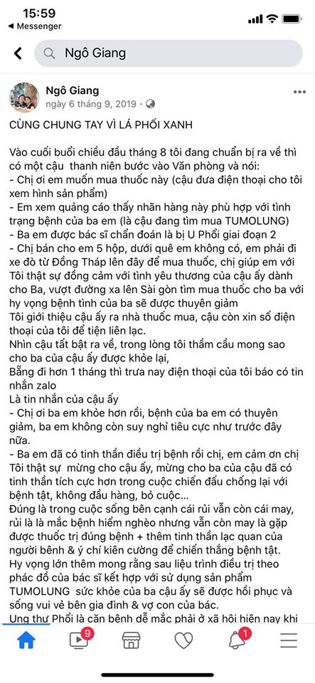 Chia sẻ từ độc giả Ngô Giang