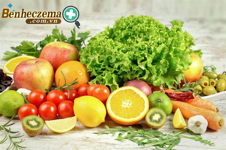  Các loại rau quả tươi chứa nhiều vitamin giúp hạn chế sẹo, thâm do viêm da cơ địa