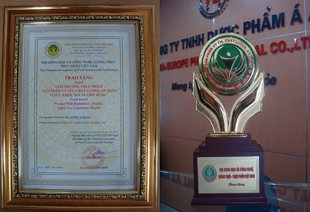  Subạc vinh dự nhận giải thưởng “Sản phẩm vàng vì sức khỏe cộng đồng”năm 2014