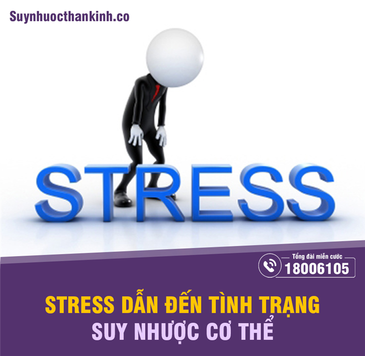 Stress khiến cơ thể suy nhược mệt mỏi