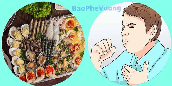   Người bị ho có ăn được hải sản không?