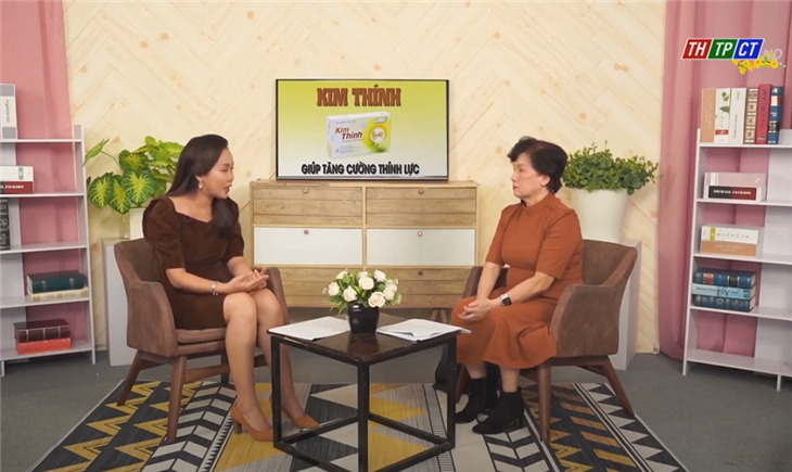 Chuyên gia Nguyễn Thị Ngọc Dinh tư vấn trên đài Truyền hình Cần Thơ