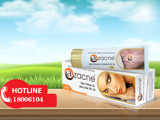 Kem bôi thảo dược Azacné giúp cải thiện mụn nội tiết hiệu quả 
