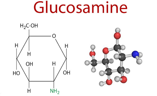 Công thức cấu tạo của glucosamine