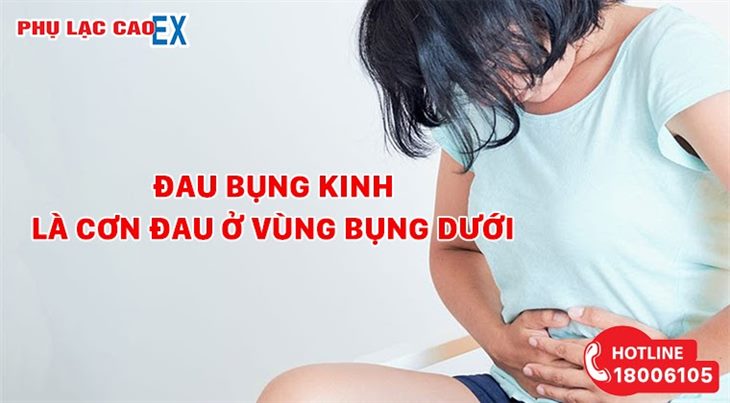 Đau bụng kinh là cơn đau ở vùng bụng dưới