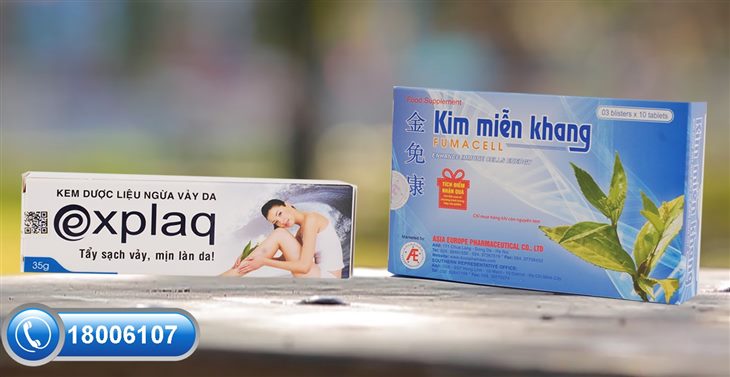 Bộ đôi sản phẩm thảo dược Kim Miễn Khang và Explaq giúp ngăn ngừa viêm khớp vảy nến an toàn, hiệu quả