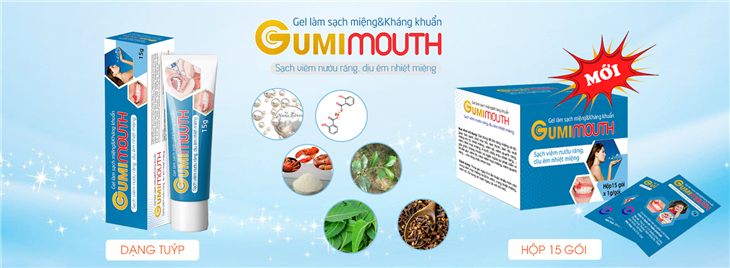 Gumimouth giúp cải thiện bệnh chảy máu chân răng an toàn, hiệu quả