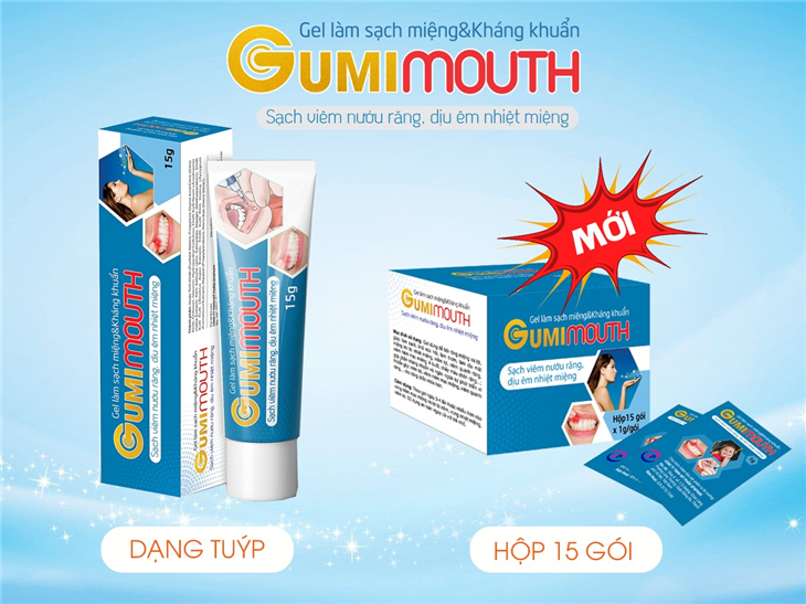  Gumimouth giúp cải thiện bệnh viêm chân răng hiệu quả