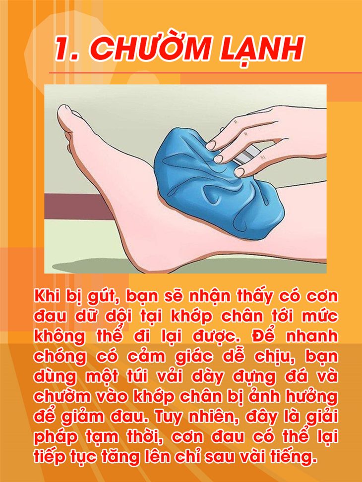 Cách chữa bệnh gút ở chân