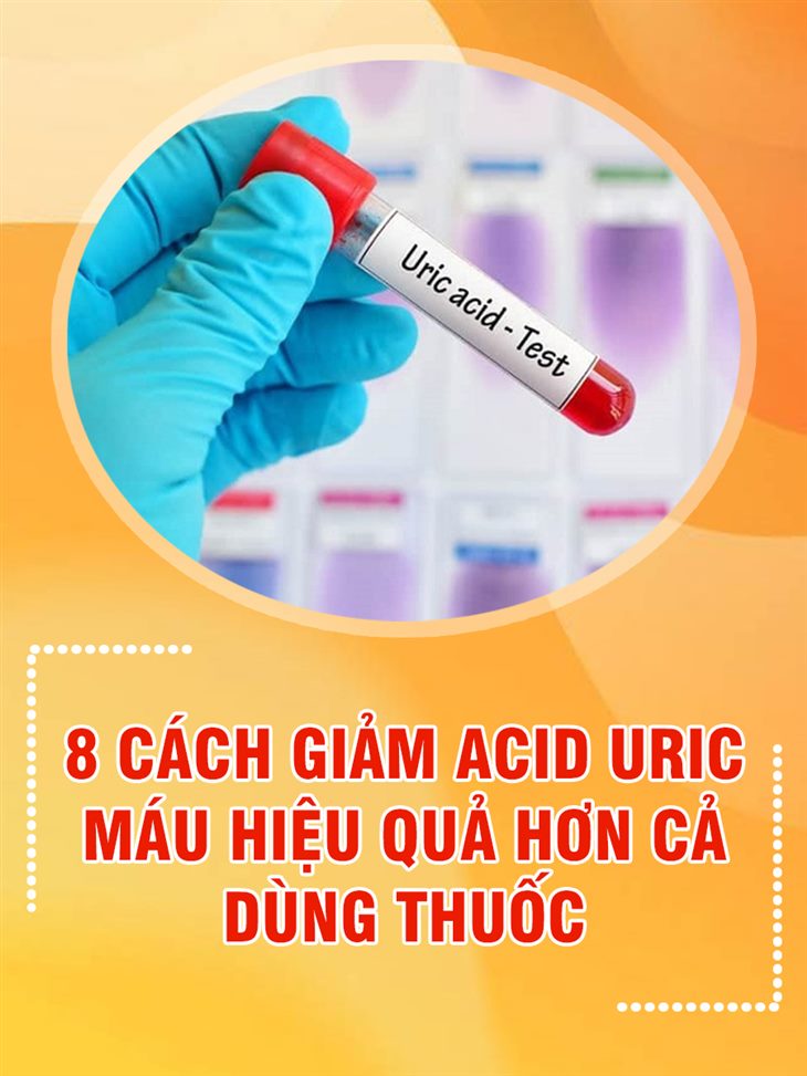 cách giảm acid uric máu