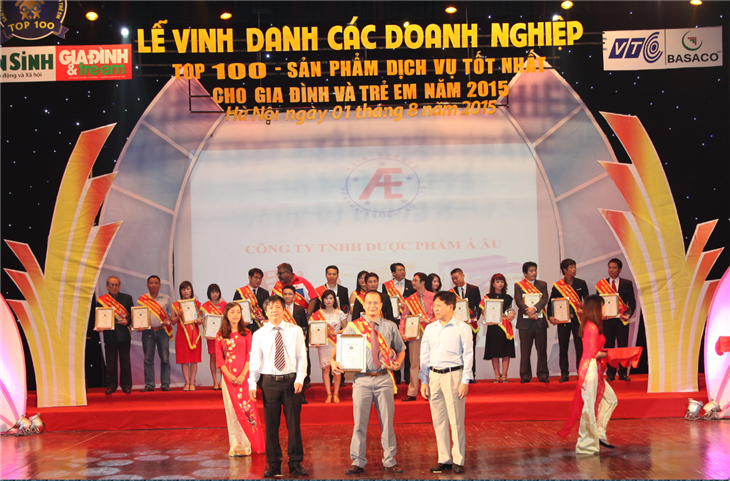 Dược phẩm Á Âu nhận giải thưởng năm 2015