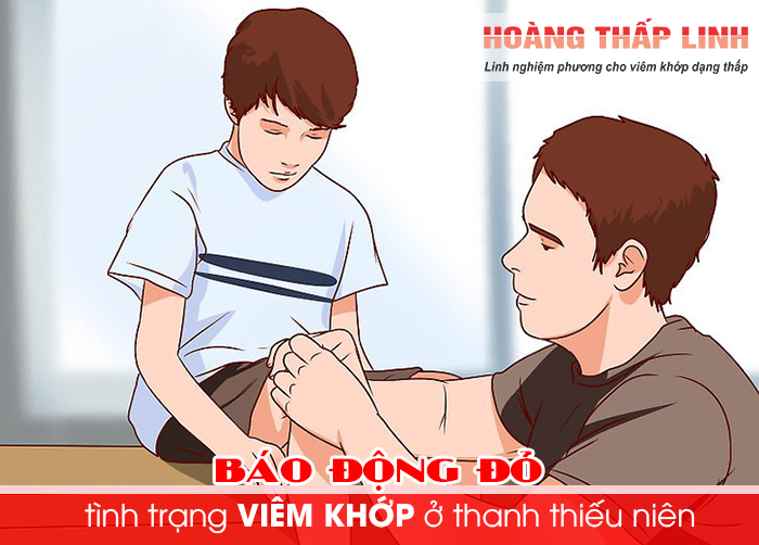 BÁO ĐỘNG ĐỎ bệnh viêm khớp ở thiếu niên