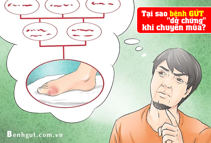 Thời tiết chuyển mùa: Coi chừng BỆNH GÚT “dở chứng”