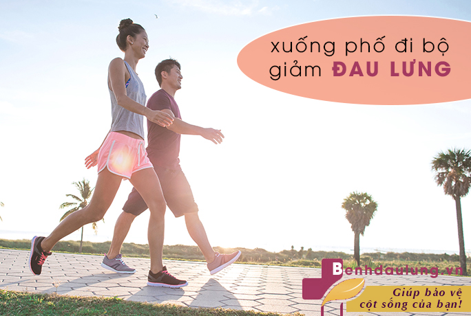 Xuống phố đi bộ ngay để cải thiện thoát vị đĩa đệm 