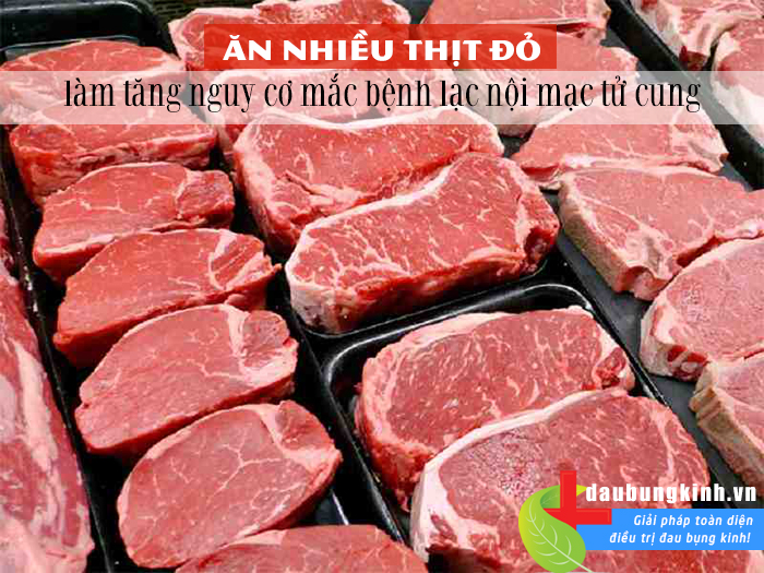 Ăn nhiều thịt đỏ: "nhân tố bí ẩn" gây lạc nội mạc tử cung 