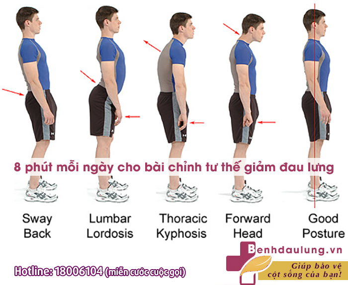 Chỉ 8 phút mỗi ngày cho bài chỉnh tư thế giảm đau lưng, ngại gì không thử! 