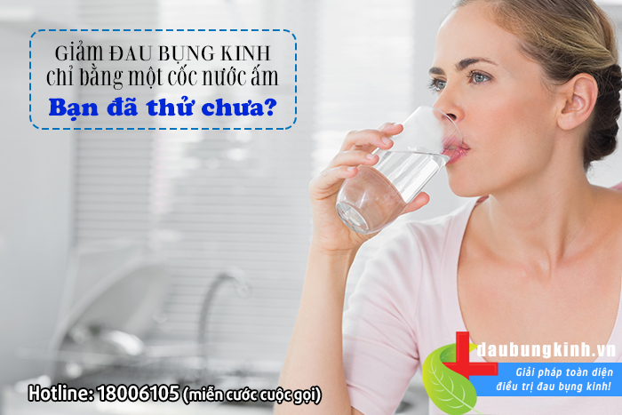 Giảm ĐAU BỤNG KINH chỉ bằng một cốc nước ấm - bạn đã thử chưa?