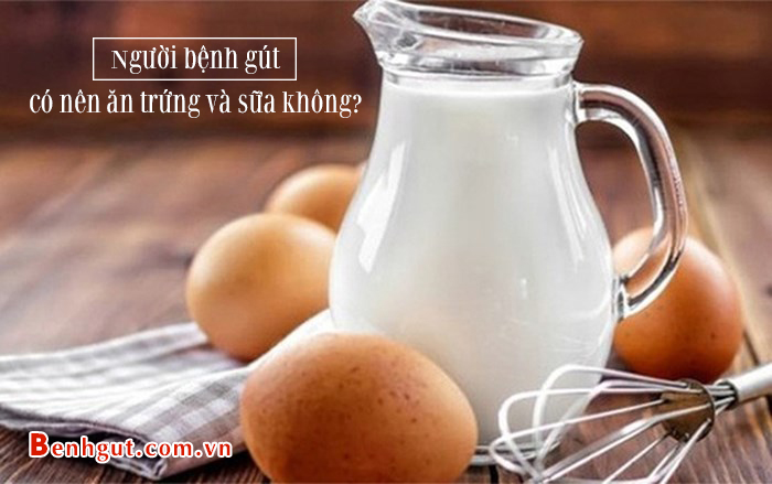 Giải đáp thắc mắc: Người bị bệnh gút có nên ăn trứng và sữa không?