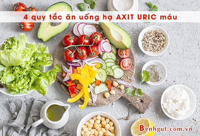 Thực hiện ngay 4 quy tắc ăn uống nếu không muốn chỉ số AXIT URIC cao chót vót