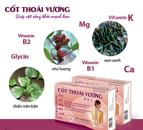 Cốt Thoái Vương - Hỗ trợ giảm thoái hóa cột sống, gai cột sống, thoát vị đĩa đệm