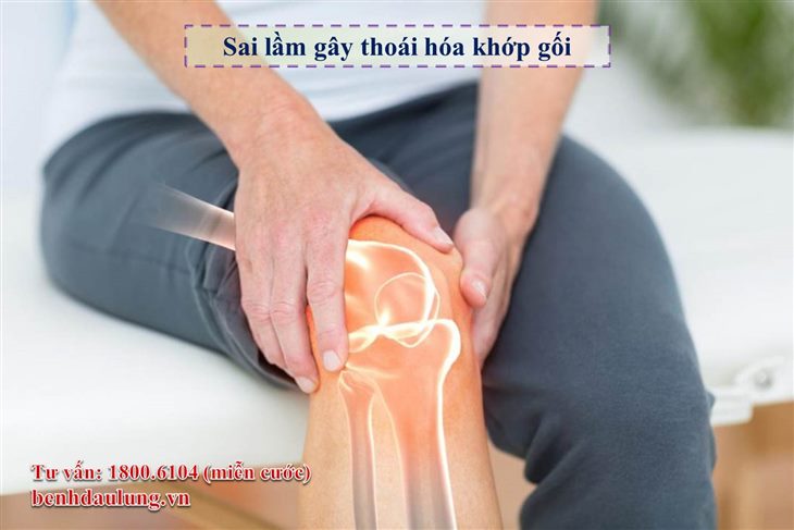 5 sai lầm thường gặp khiến bệnh thoái hóa khớp gối thêm trầm trọng hơn