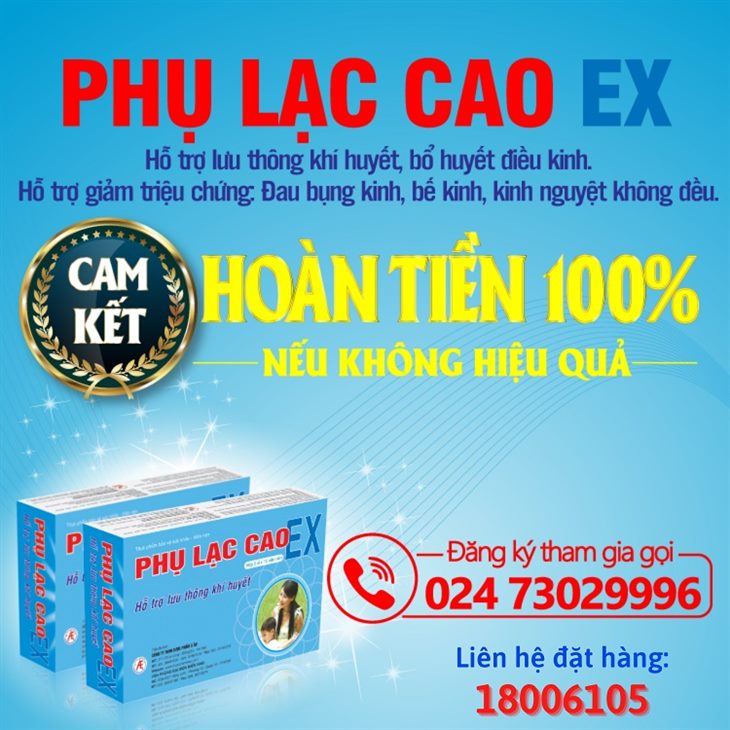 PHỤ LẠC CAO EX CAM KẾT HOÀN TIỀN 100% NẾU KHÔNG HIỆU QUẢ