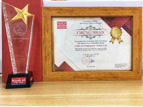 TPBVSK Tiêu Khiết Thanh được vinh danh trong Top 100 của giải thưởng "Sản phẩm - Dịch vụ Tin dùng Việt Nam" năm 2020
