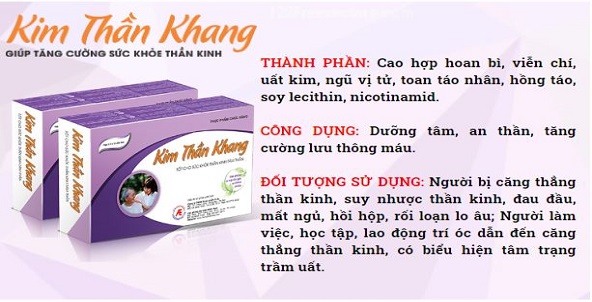 Công dụng của cao hợp hoan bì và các thành phần khác trong sản phẩm Kim Thần Khang