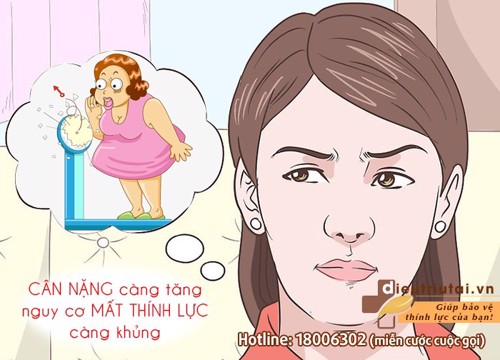 GIẬT MÌNH: Cân nặng CÀNG TĂNG - Nguy cơ mất thính lực CÀNG KHỦNG