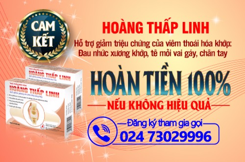 Hoàng Thấp Linh cam kết: Hoàn lại 100% tiền nếu các triệu chứng của viêm đa khớp, viêm khớp dạng thấp, thoái hóa khớp không cải thiện 