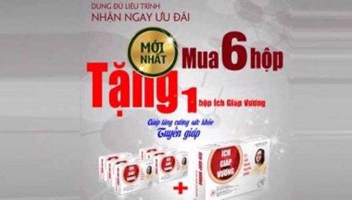 ƯU ĐÃI SỐC: MUA 6 TẶNG 1 CÙNG ÍCH GIÁP VƯƠNG TRỊ GIÁ 220.000Đ