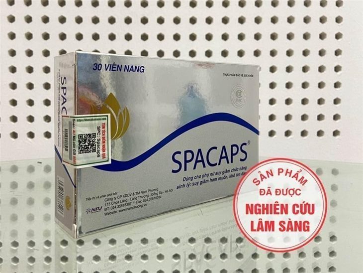 Các thành phần trong Spacaps giúp cải thiện triệu chứng bốc hỏa và mất ngủ ở nữ giới