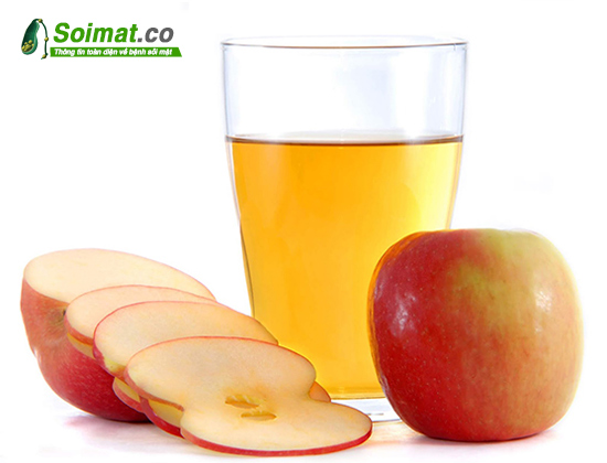 Uống nước ép pha một chút giấm táo giúp giảm đau do sỏi mật nhanh chóng