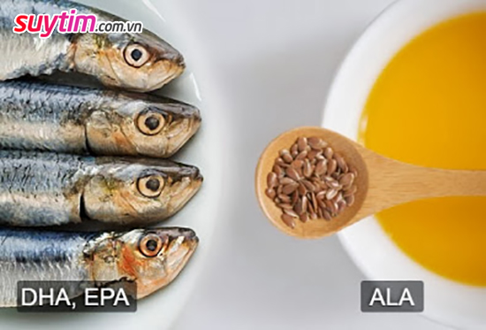 Axit béo omega-3 được tìm thấy trong cá gọi là DHA và EPA