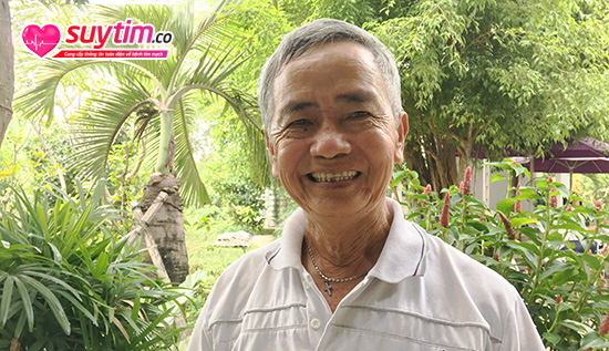 Ông Trần Văn Thi kể ông từng phải trải qua cơn khó thở, đau ngực vì suy tim