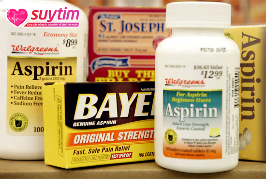Aspirin là thuốc chống đông thường dùng nhất trong điều trị xơ vữa mạch vành